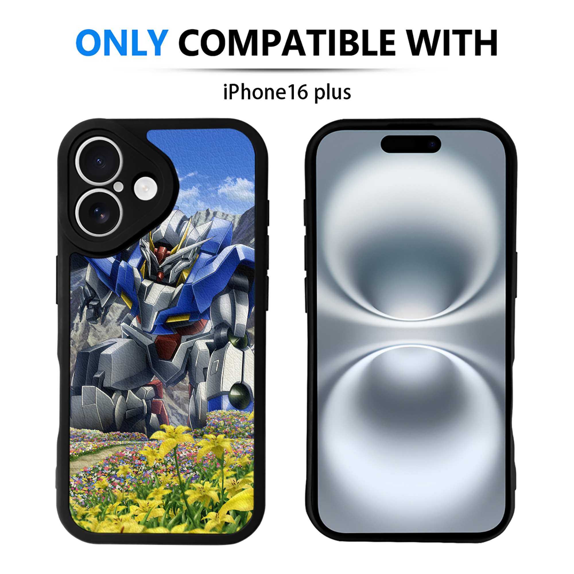 （画像用） 機動戦士ガンダム Mobile Suit Gundam 【iPhone 16シリーズ対応】シリコンスマホケース（レザー調） 材質：シリコン